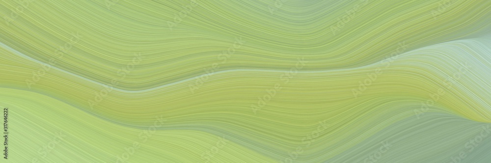 Aufkleber moving designed horizontal header with dark khaki, ash gray and silver colors. dynamic curved lines with fluid flowing waves and curves