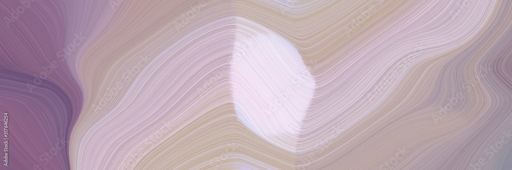 Poster moving header with pastel purple, antique fuchsia and lavender colors. dynamic curved lines with flu