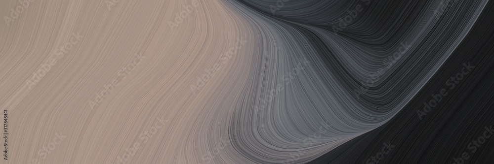 Poster modern header with gray gray, very dark blue and dim gray colors. dynamic curved lines with fluid fl
