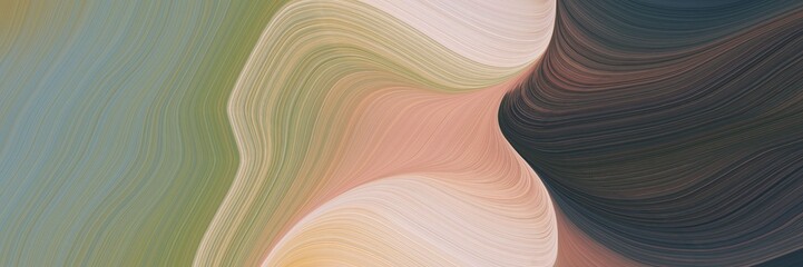 artistic header with gray gray, dark slate gray and baby pink colors. dynamic curved lines with fluid flowing waves and curves