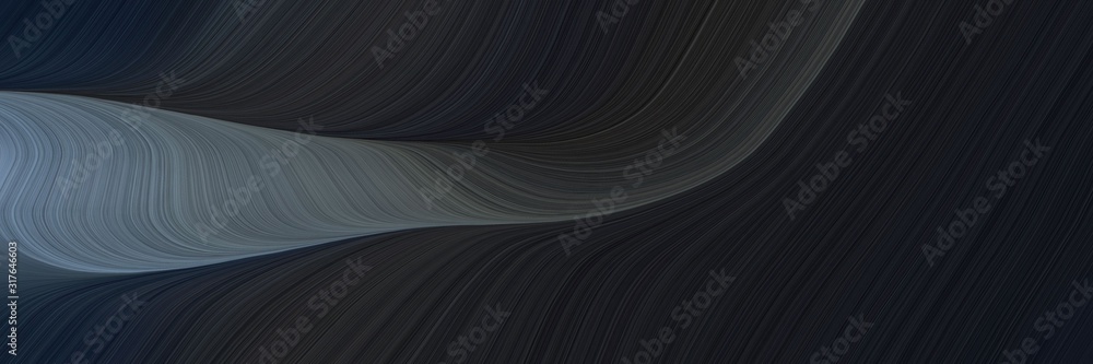 Aufkleber colorful designed horizontal header with very dark blue, slate gray and dark slate gray colors. dynamic curved lines with fluid flowing waves and curves