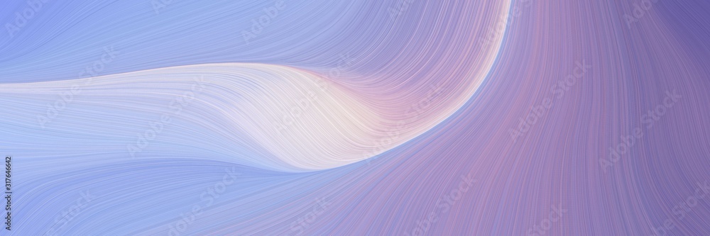 Poster flowing banner with light pastel purple, lavender and slate gray colors. dynamic curved lines with f