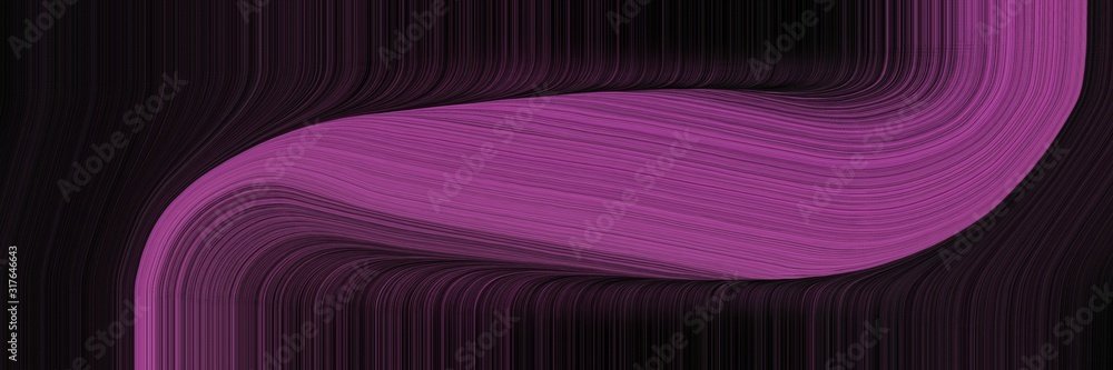 Poster surreal banner design with antique fuchsia, very dark pink and old mauve colors. dynamic curved lines with fluid flowing waves and curves
