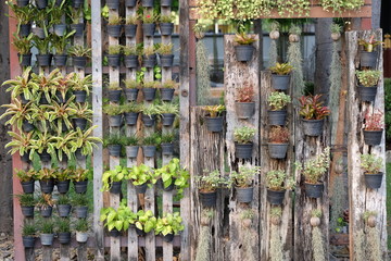 The idea of ​​decorating a Hanging garden in a small space that can be designed by yourself. This 