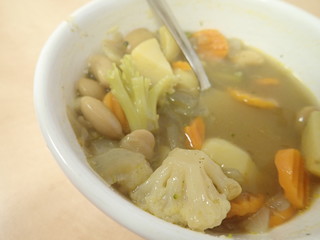 fresh homemade healthy vegetable soup