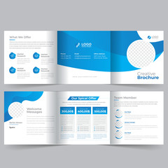Square Trifold Brochure Template