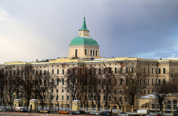 Fototapeta na wymiar Beautiful landscape of Moscow buildings