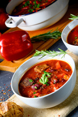 Spicy Mexican style beef with beans