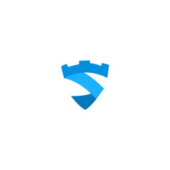 Shield Letter S Logo Design