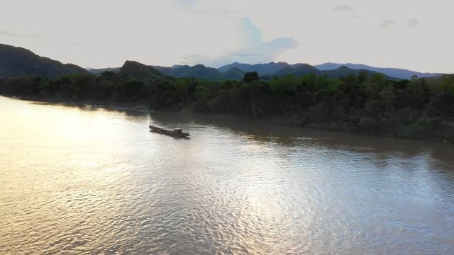A Boat Ride On The Mekong River In Laos