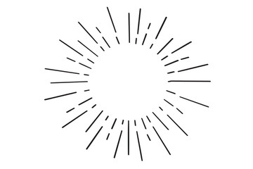 Fototapeta premium Vintage sunburst