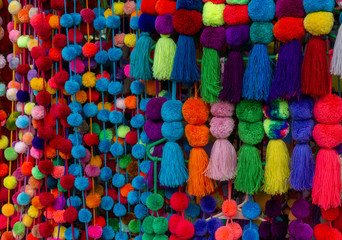 Decorative Stamen Balls in Mexican Mercado.