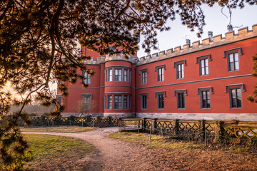 Hradek at Nechanice is a neo-Gothic chateau building situated on a slight elevation 800 m northwest...