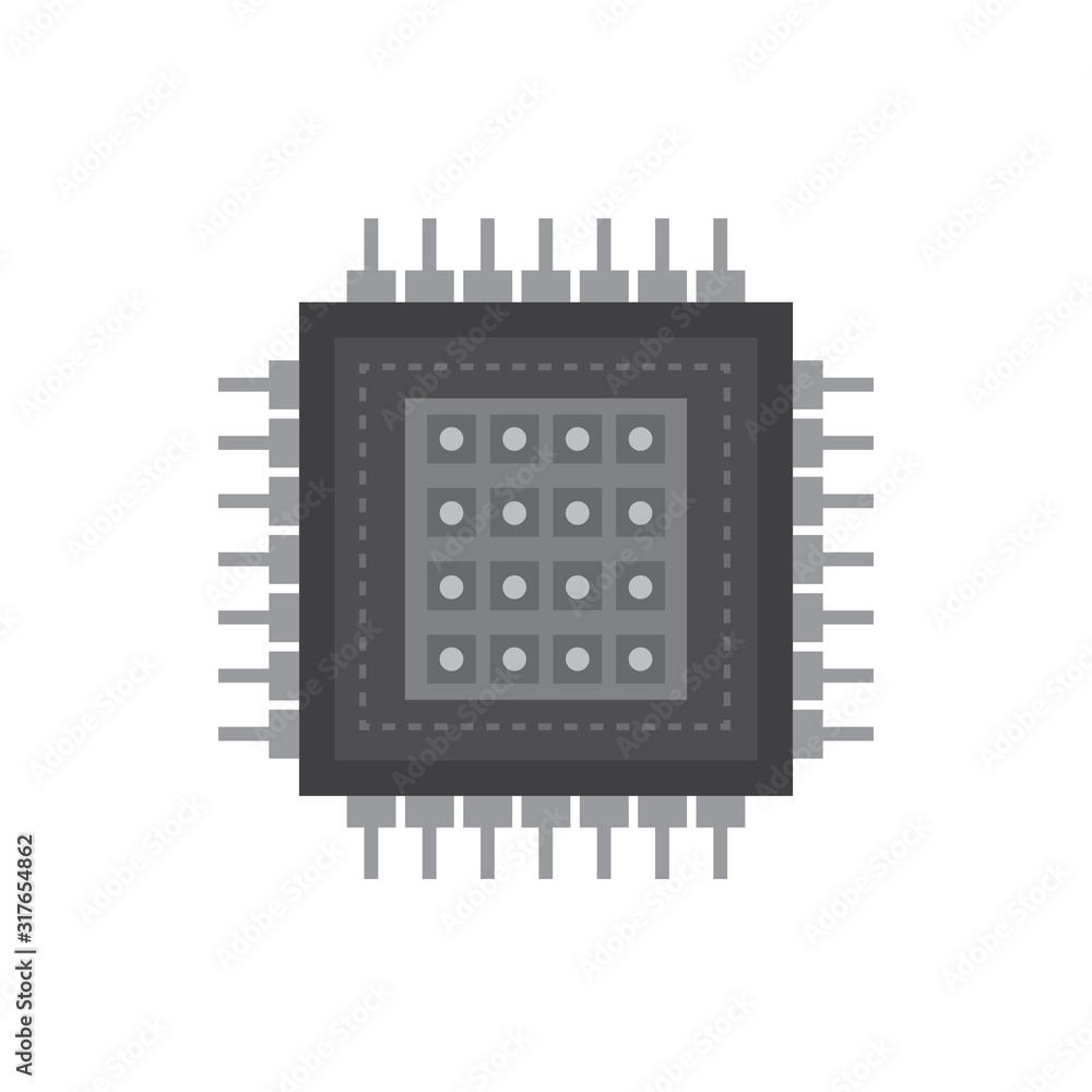 Poster cpu processor icon