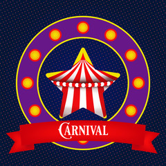 carnival vector fun fair circus background