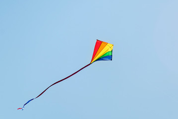 Colorful Kite Flying in the sky, Bondi Beach Sydney
