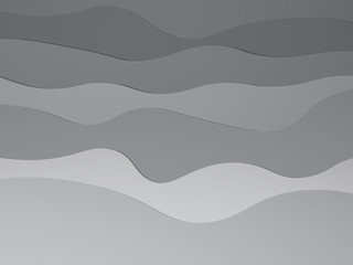 Waves of grayscale paper tones