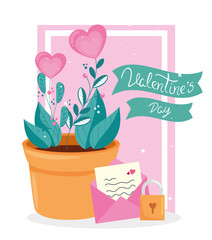 valentines day with flowers and decoration