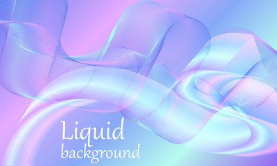 Liquid background. Fluid color shape. Vector.