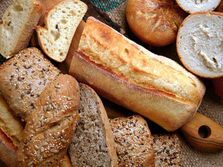 Traditional bread from a Polish bakery.  Fresh and aromatic buns.