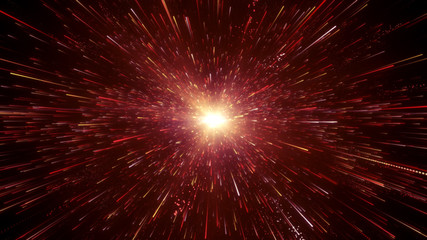 Glowing Warm Light burst flare explosion