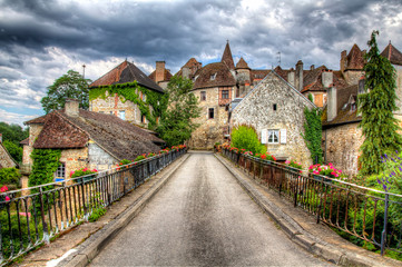 Bridge Leading into the Beautiful Village of Carennac, France