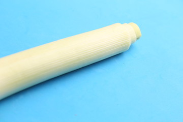 delicious leek in color background