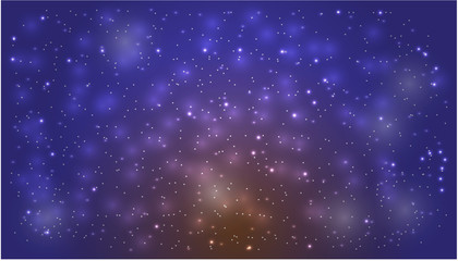 Texture blur background abstact in galaxy. with blue sparkling lights. For greeting card, invitation template, banner, poster, background.