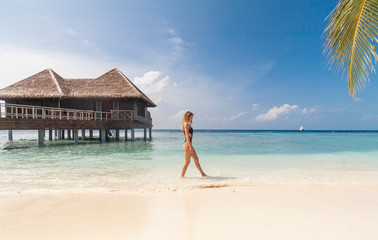 young woman on the beach