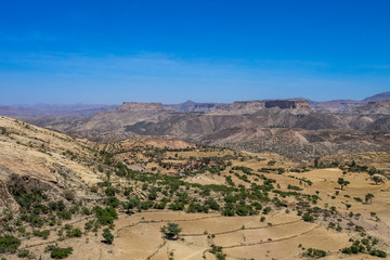 Landscape in Gheralta in Tigray, Northern Ethiopia.