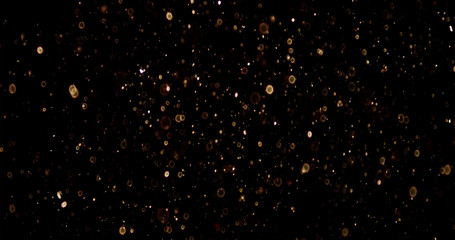 Fototapeta na wymiar Particle stars on black background