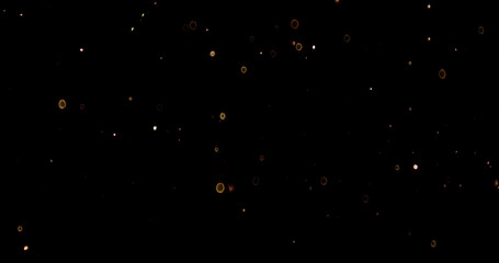 Particle stars on black background