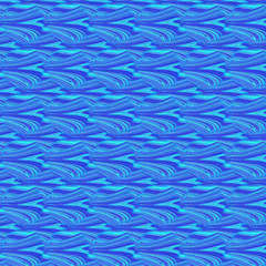 Seamless blue abstract pattern background, wave texture
