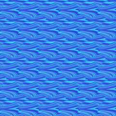 Seamless blue abstract pattern background, wave texture