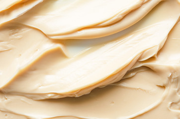 Smears and texture of face cream. Texture of liquid foundation. The concept of fashion and beauty industry. - Image