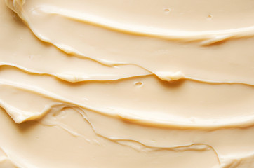 Smears and texture of face cream. Texture of liquid foundation. The concept of fashion and beauty industry. - Image