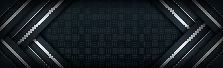 dark abstract background with overlap layers