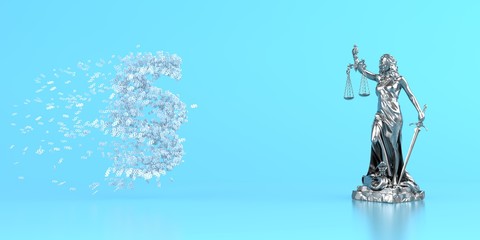 Lady Justice Statue White Paragraphs