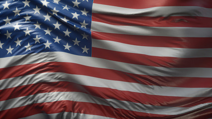 3d illustration of USA flag