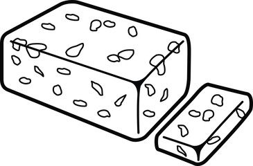Halva icon, vector illustration