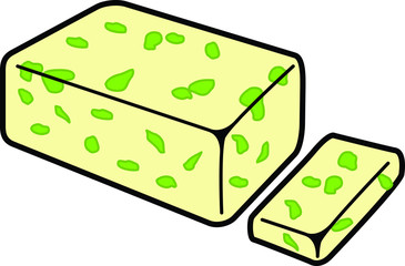 Halva icon, vector illustration