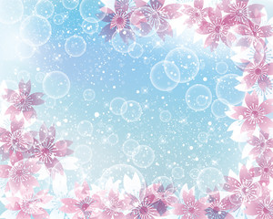 background illustration of cherry blossoms