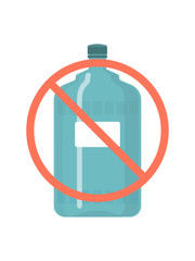 Stop plastic pollution banner. Protest against plastic waste vector illustration. Save ecology from pollutions concept.