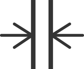 Thickness icon , vector illustration.