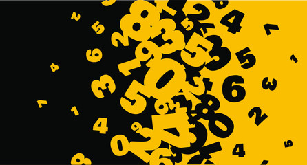 Creative and modern background with numbers.