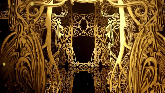 Art Nouveau is motion footage for retro films and cinematic in award scene. Also good background for scene and titles, logos.