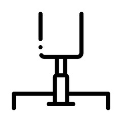 Rugby Gate Icon Vector. Outline Rugby Gate Sign. Isolated Contour Symbol Illustration