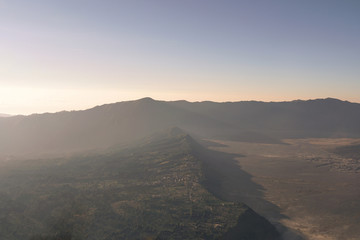 sunrise over the mountains, sunset in the mountains, aerial view of mountains