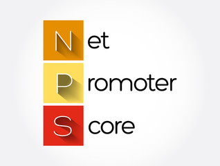 NPS - Net Promoter Score acronym, business concept background