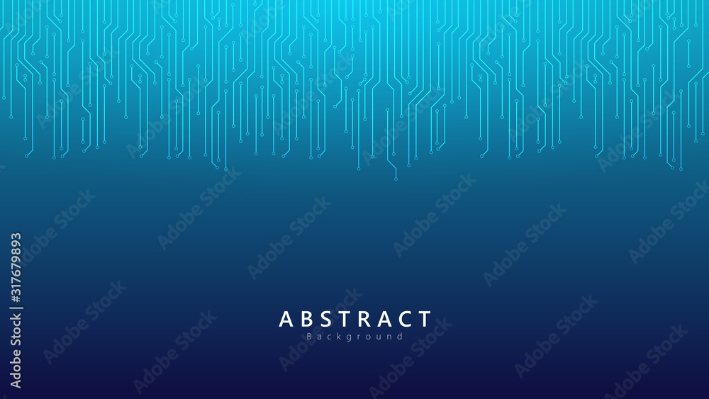Poster light blue circuit connection abstract technology vector background,simple clean technology business